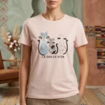T-shirt Manches Courtes Rose Femme – Élégance et Confort au Quotidien - Coton Stretch Premium (95% Coton)