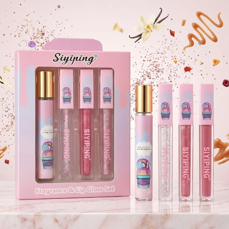 fournisseur en coffret orientale 4 pièces Coffret 4 Pièces GOURMAND ORIENTAL – Eau de Toilette 33ml & 3 Gloss VANILLE – Image 1