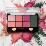 Lot de 12 (1,10€ La Palette) : Palettes Fards à Paupières + Applicateur 7 Couleurs "Color Harmony" – D'DONNA - Rose
