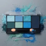 Lot de 12  Palettes Fards à Paupières + Applicateur 7 Couleurs "Color Harmony" – D'DONNA - Bleu