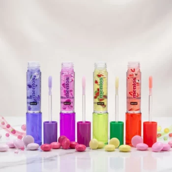 Présentoir de 20 : Huile à lèvres 4 assortiments Pastel Fruité MENTOS – Sence – Image 2