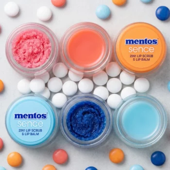 Présentoir de 12 : Baume & Gommage à lèvres 2 en 1 MENTOS – Sence – Image 2