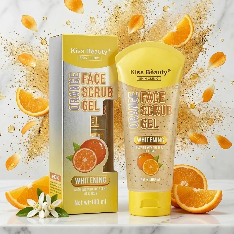 fournisseur en scrub vitamine C kiss beauty Gel Exfoliant Corps "Pure Skin" – Douceur & Vitalité - Kiss Beauty – Image 1