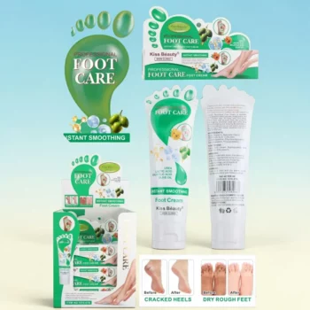 Présentoir de 6 : Crème de Soin Apaisante pour les pieds – Kiss Beauty – Image 2