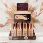 Présentoir de 24 (1.60€ Pièce) – Fond de Teint "Airbrush Flawless" – Teint Parfait 24H – DDONNA