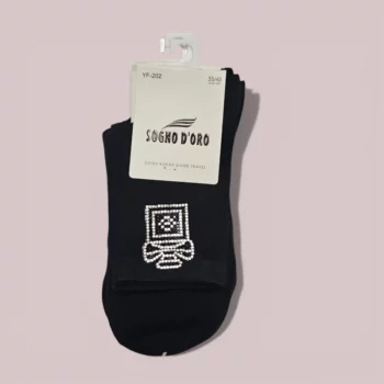 Lot de 12 Paires (1,70€ Pièce) : 🧦 Paires de Chaussettes Courtes Femme à Strass - Haute Qualité – Image 2