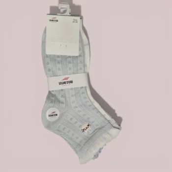 Lot de 12 Paires (1,20€ Pièce) : 🧦 Paires de Chaussettes Courtes Femme "Premium" 95% Coton – Image 3