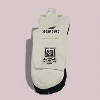 Lot de 12 Paires (1,70€ Pièce) : 🧦 Paires de Chaussettes Courtes Femme à Strass - Haute Qualité – Image 3