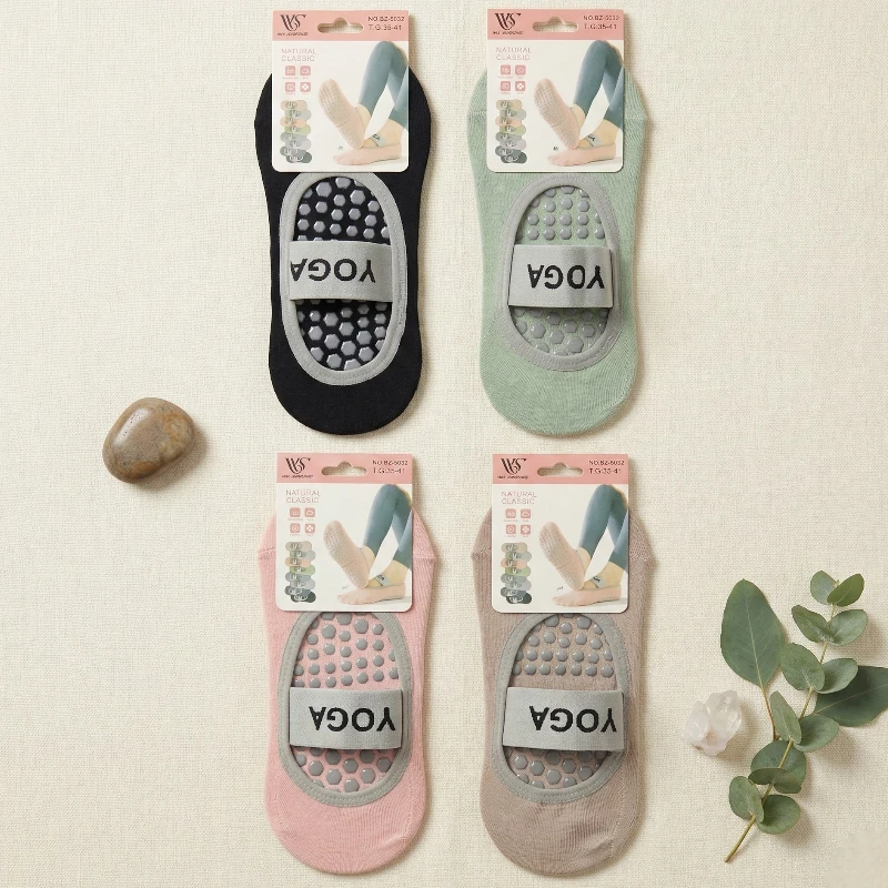 grossiste en chaussette de yoga pas cher (1) Lot de 12 Paires (1,80€ Pièce) : 🧘♀️ Chaussettes Yoga "Performance" (Intérieur & Extérieur) – Image 1