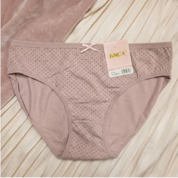 Lot de 12 (1€ Pièce) 🎀 Élégance & Confort : Culottes "Petit Pois" pour Femme 95% Coton – Image 2
