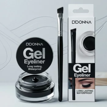 Présentoir de 24 (1,25€ Pièce) Coffret Duo Eyeliner Gel & Pinceau Haute Précision – DDONNA – Image 2