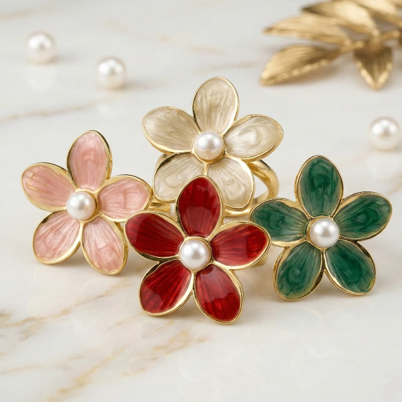 grossiste en presentoire de bague (2€ Pièce) 💍 Éclat Durable : Présentoir de 12 Bagues Ajustables en Acier Inoxydable – Image 1
