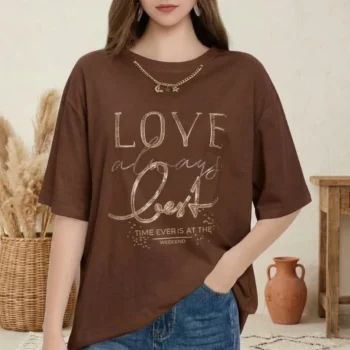 Lot de 10 (7,80€ Pièce) ✨Mélange de Noir, Blanc & Marron - Tee-Shirts "Smart-Fit" – Taille Unique Technologie Adaptable