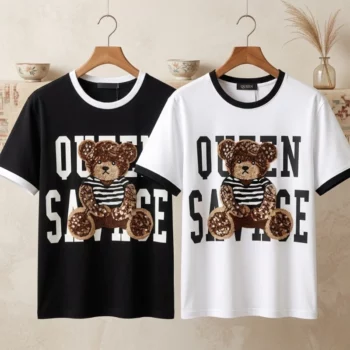 Lot de 12 (7,80€ Pièce) ✨Mélange de Noir & Blanc - Tee-Shirts – Taille S/M. L/XL – Image 2