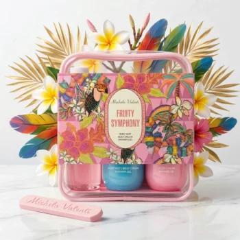 Coffret Rituel Corps "Fruity Symphony" – Set 3 Pièces (Brume, Crème & Gel Douche) – Image 2