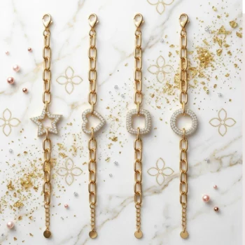 ✨ Lot de 6 (1,95€ Pièce) Bracelets "Tendance & Éclat" – Acier Inoxydable Doré