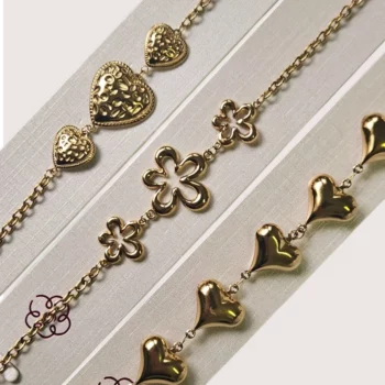 ✨ Lot de (1,95€ Pièce) 6 Bracelets Élégance – Acier Inoxydable Doré – Image 2