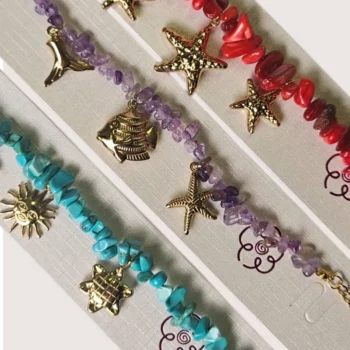 ✨ Lot de 6 (1,95€ Pièce) Bracelets Bohèmes – Acier Inoxydable Doré & Perles Multicolores – Image 2