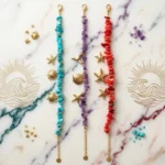 ✨ Lot de 6 (1,95€ Pièce) Bracelets Bohèmes – Acier Inoxydable Doré & Perles Multicolores