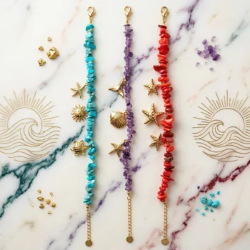 ✨ Lot de 6 (1,95€ Pièce) Bracelets Bohèmes – Acier Inoxydable Doré & Perles Multicolores