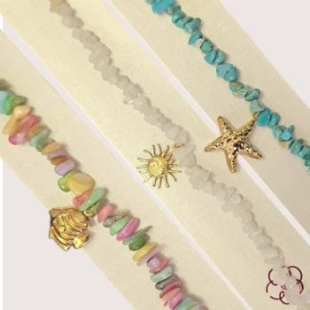 🌈 Lot de 6 (1,95€ Pièce) Bracelets "Escale Colorée" – Acier Inoxydable & Perles Facettées – Image 2