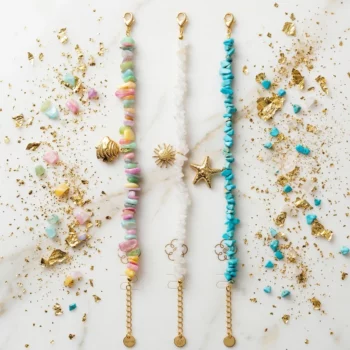 🌈 Lot de 6 (1,95€ Pièce) Bracelets "Escale Colorée" – Acier Inoxydable & Perles Facettées