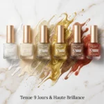 Présentoir de 24 (0,80€ pièce) : Vernis à Ongles Easy Paris – Effet Gel "9 Jours"