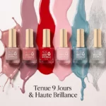 Présentoir de 24 (0,80€ pièce) : Vernis à Ongles Easy Paris – Effet Gel "9 Jours"