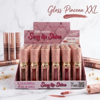 📦 Présentoir Professionnel de 24 (1,30€ Pièce) : Gloss "Sexy Up Shine" – Leticia Well 24