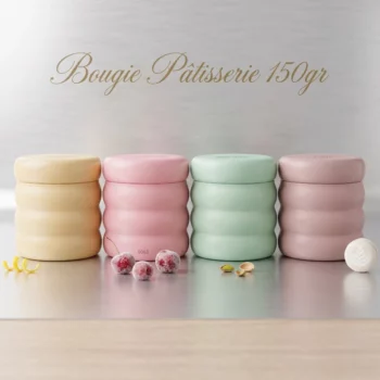 Carton de 8 (2,45€ Pièce) ☕ Bougies Parfumées "Caramel Latte" – The Fruit Company Pâtisserie – Image 3