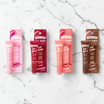 Présentoir de 28 (2,68€ Pièce) ✨ Lip Gloss "Crystal Effect" + 4 Testeurs – The Fruit Company – Image 2
