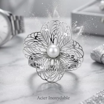 Set de 5 (2,20€ Pièce) 💍 Bagues en Acier Inoxydable – Collection "Argentée" – Image 2