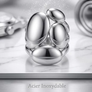 Set de 5 (2,20€ Pièce) 💍 Bagues en Acier Inoxydable – Collection "Argentée" – Image 4