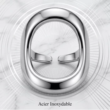 Set de 5 (2,20€ Pièce) 💍 Bagues en Acier Inoxydable – Collection "Argentée" – Image 3