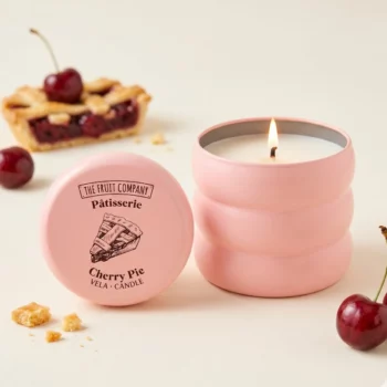 Carton de 8 (2,45€ Pièce) 🍒 Bougies Parfumées "Cherry Pie" – The Fruit Company Pâtisserie