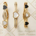 ❤️Lot de 3 (3,30€ Pièces) Bracelets Rigide "Coeur" en Acier Inoxydable – Collection Premium Haute Finition❤