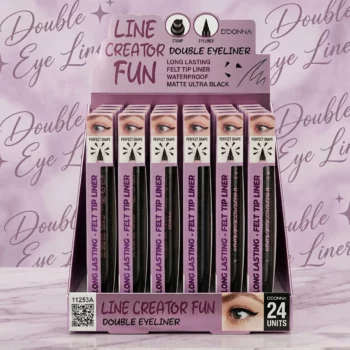 Présentoir de 24 (0,75€ Pièce) 👁️ Eyeliner Creator Fun 2-en-1 – Noir Intense 24h – Image 2