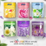 Lot de 12 (soit 0,98€ l'unité) Désodorisants en Gel 6 Parfums "Bouquet Floral" – Douceur & Sérénité (95g)