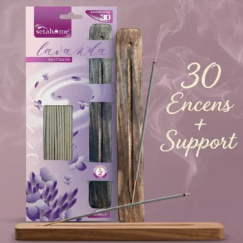 Lot de 12 (1,30€ Pièce) Blister de 30 encens + Support Lavande