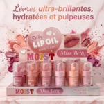 Présentoir de 24 (0,95€ pièce) : ✨ Silky Lip Oil "MOIST" – Miss Betty ✨