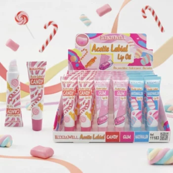 📦 Présentoir Professionnel de 24 (0,75€ Pièce) : Huiles à Lèvres (Lip Oil) – Leticia Well "Sweet Candy" – Image 2