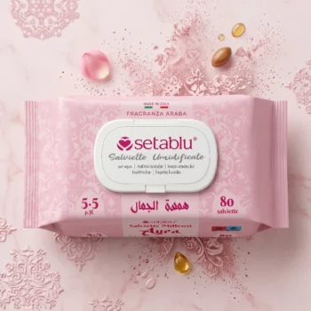 Lot de 6 (1.60€ Pièce) 🕌 Paquets de 80 Lingettes Humidifiées Aura - Setablu