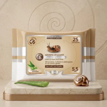 Lot de 6 (1.20€ Pièce) 🐌 Paquet de 25 Lingettes Démaquillantes Bave d’Escargot - Setablu
