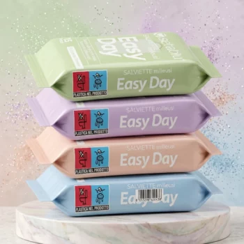 Kit de 6 X 4 (1.20€ Les 4 Paquets) 🌸 24 Paquets Lingettes Multi-usages Easy Day - Setablu