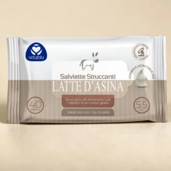 Lot de 6 (1.20€ Pièce) 🐴 Paquet de 40 Lingettes Démaquillantes au Lait d'Ânesse - Setablu – Image 2