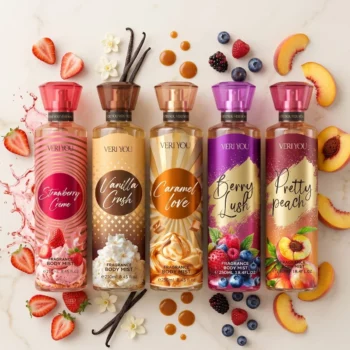 Lot de 50 (2,80€ Pièce) 🌸PACK MEGA ÉCO : Mélange de 50 Brumes Corporelles VERI YOU ✨ (250ml)
