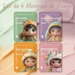 🌈 Pack Découverte (0,80€ Pièce) : Lot de 4 Masques Visage Kormesic