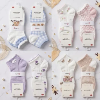 🧦 LE LOT ULTIME : 120 Paires de Chaussettes Femme (Hautes & Basses) – Très Beau Lot à Prix Cassé ! 📦✨ – Image 7