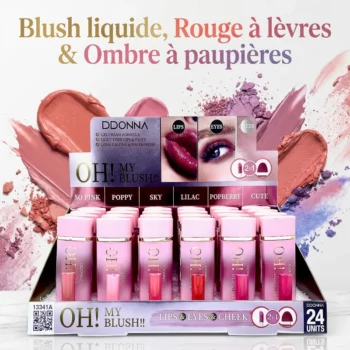 Présentoir de 24 (1,55€ pièce) : 🌟 OH! MY BLUSH!! Liquid 3-en-1 – D'DONNA 🌟