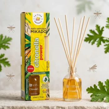 Lot de 6 (Soit 2,20€ Pièce) Mikado naturel à la Citronnelle 50ml